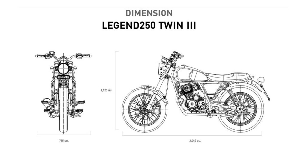 สเปคเครื่องยนต์-รถมอเตอร์ไซต์ Legend250 Twin lllGPX- Safariworld รถมอเตอร์ไซค์ GPX Drone โดย 52Moderbike ตัวแทนจำหน่ายอย่างเป็นทางการ